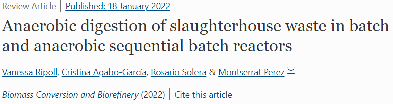 Anaerobic digestion of slaughterhouse waste in batch and anaerobic sequential batch reactors