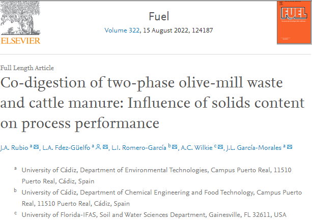 Co-digestion of two-phase olive-mill waste and cattle manure: Influence of solids content on process performance